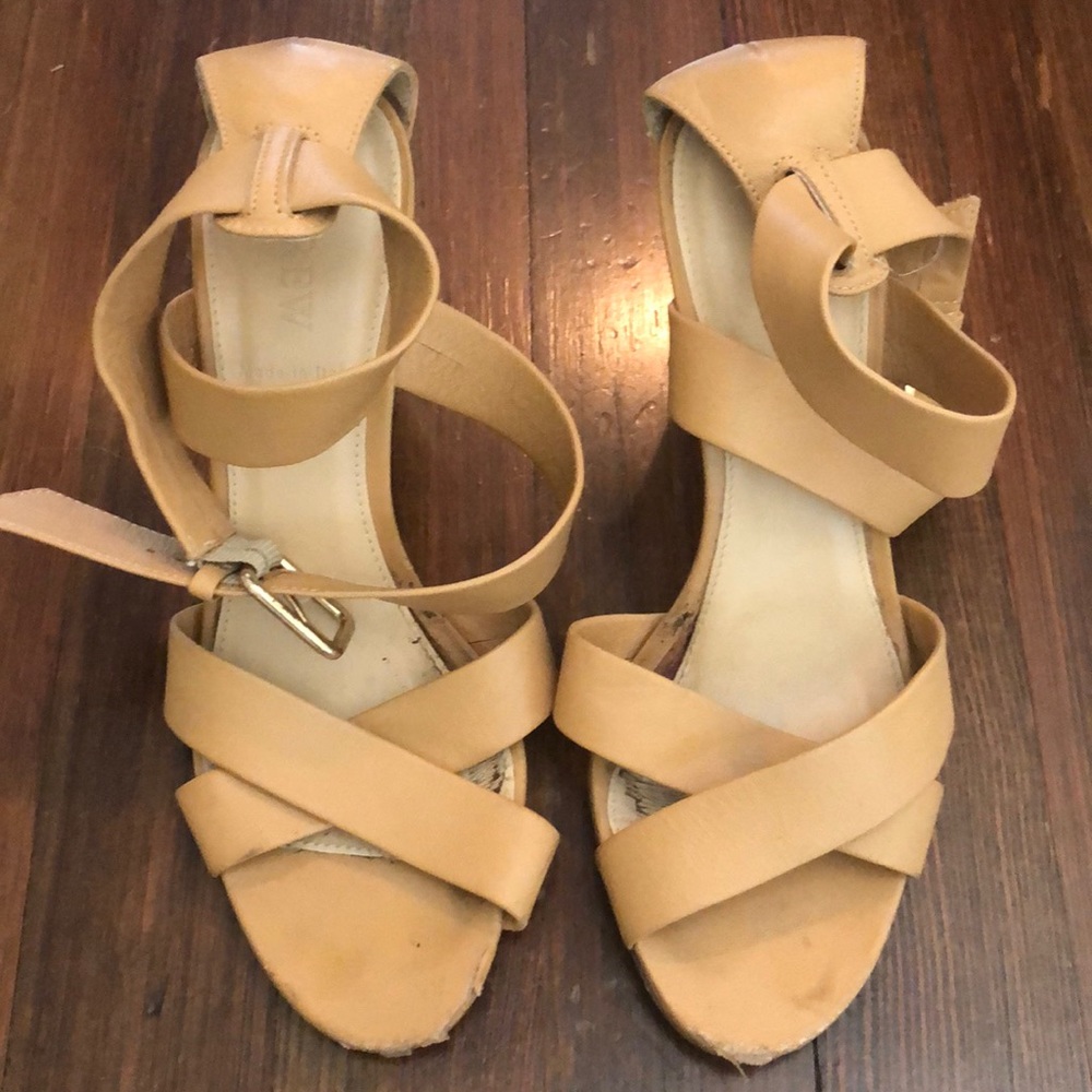 J. Crew Italian Leather heeled Sandals